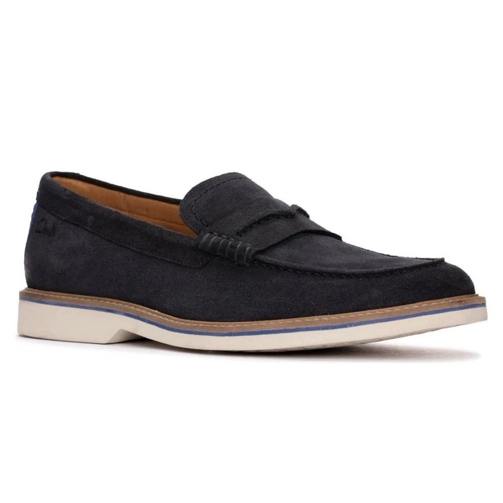 Clarks Suede Moccasins Atticus Ltslip Mocasins Blue CL26172441 Size 11 A53